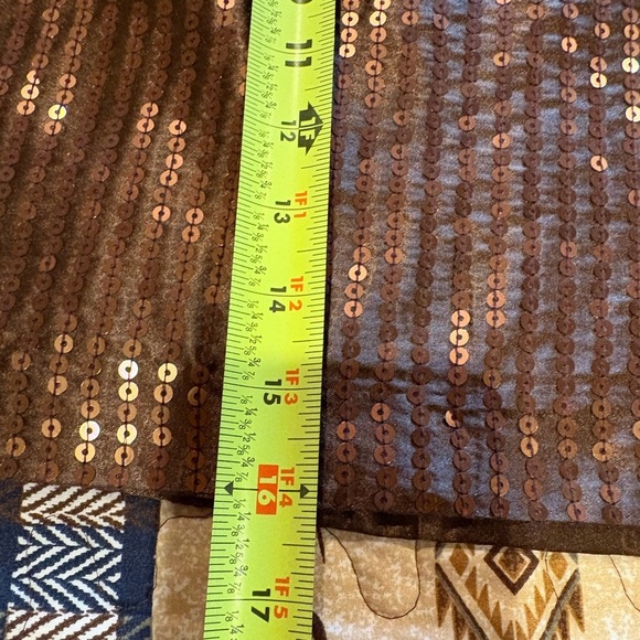 Gap Sequin Brown mini Skirt size 8 women’s NWT - Picture 11 of 12